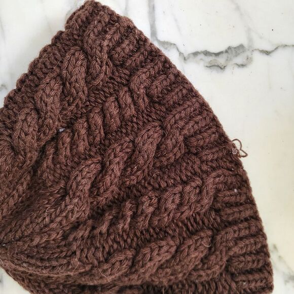 The North Face Wool Alpaca Blend Cable knit Beanie Hat Outdoor Hiking Unisex OS - Picture 5 of 7